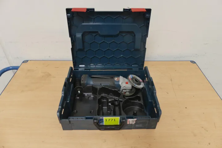 Bosch Professional Akku-Winkelschleifer + Transportkoffer, ohne Akku